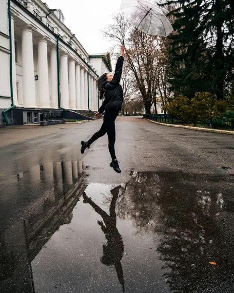 Rain Puddle Phone Wallpaper · rain · 1440×1800