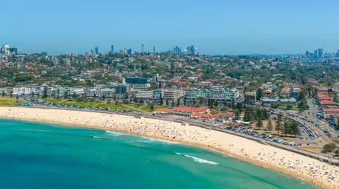 Sfondo Spiaggia dall'alto 4K · ocean · 3840×2147