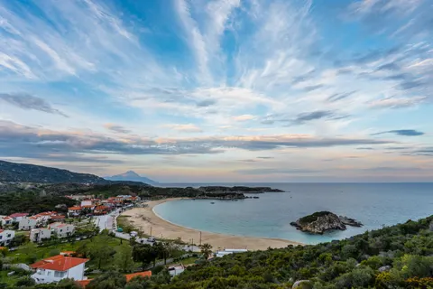 Tapeta Plaża z lotu ptaka 4K · ocean · 3840×2560