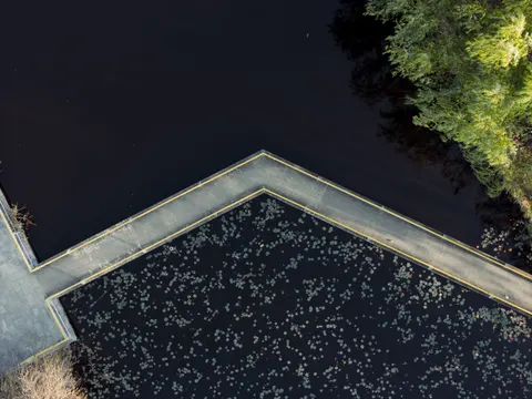 والپیپر ساحل از بالا با کیفیت 4K · ocean · 3840×2880