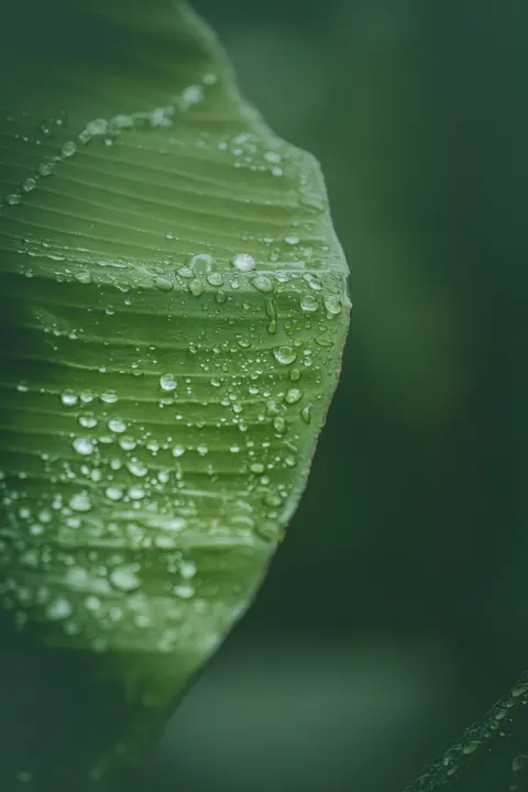 Rain Leaf Phone Wallpaper · rain · 1440×2160
