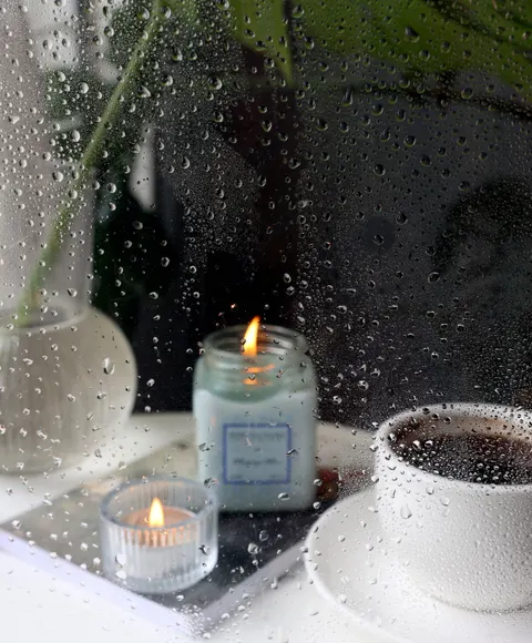 Rain Window Phone Wallpaper · rain · 1440×1743