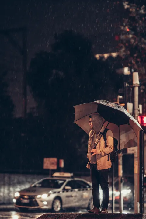 Rain Street Phone Wallpaper · rain · 1440×2160