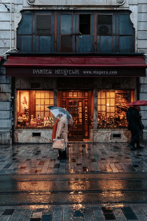 Rain Street Phone Wallpaper · rain · 1440×2160