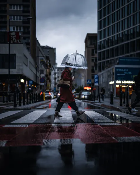 Rain Street Phone Wallpaper · rain · 1440×1800