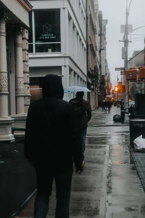 Rain Street Phone Wallpaper · rain · 1440×2160