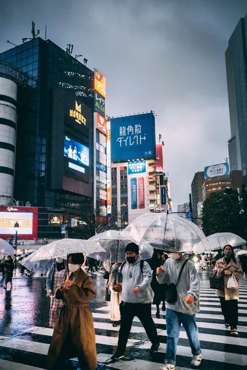 Rain Street Phone Wallpaper · rain · 1440×2160
