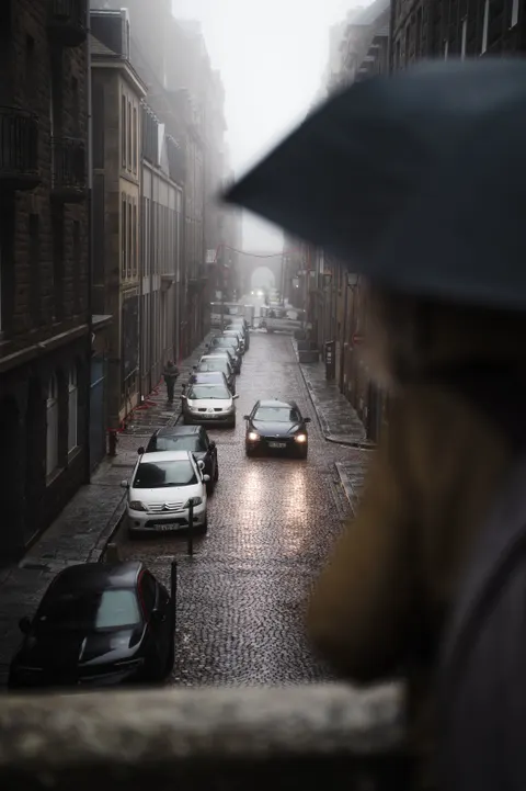 Rain Street Phone Wallpaper · rain · 1440×2160