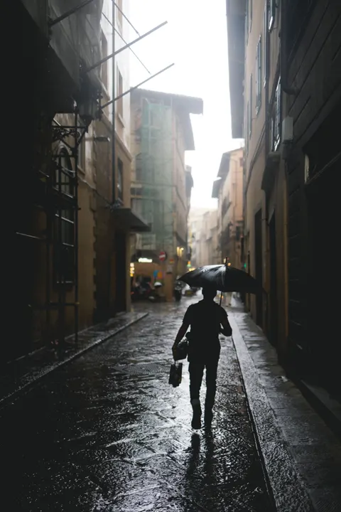 Rain Street Phone Wallpaper · rain · 1440×2159