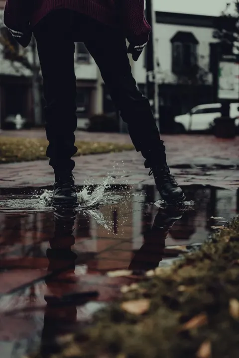 Rain Puddle Phone Wallpaper · rain · 1440×2160