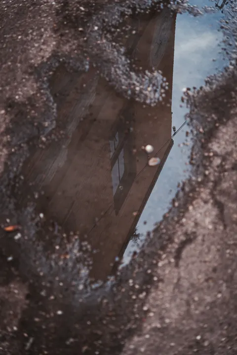 Rain Puddle Phone Wallpaper · rain · 1440×2160
