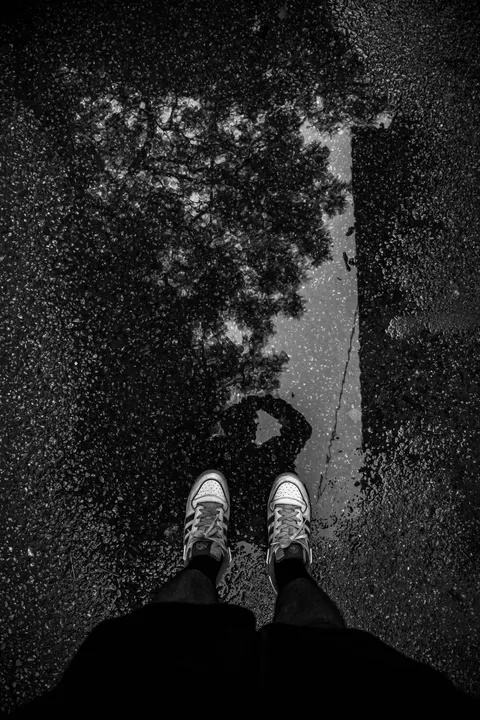 Rain Puddle Phone Wallpaper · rain · 1440×2160
