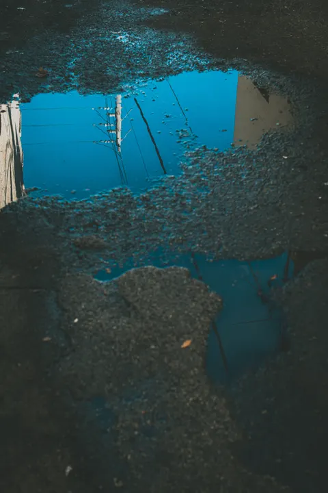 Rain Puddle Phone Wallpaper · rain · 1440×2160