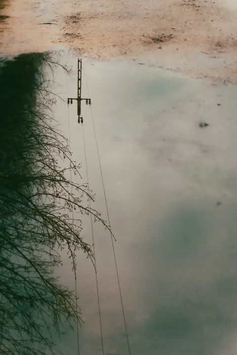 Rain Puddle Phone Wallpaper · rain · 1440×2160