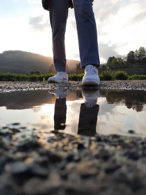 Rain Puddle Phone Wallpaper · rain · 1440×1920