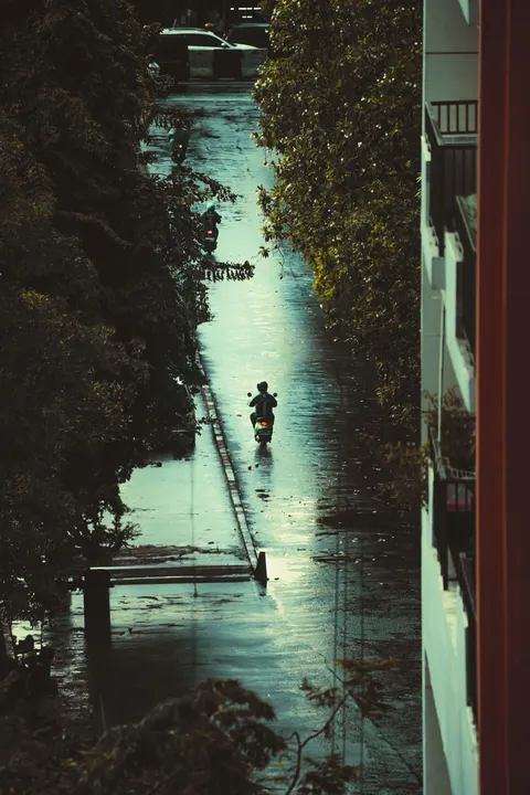 Rain Puddle Phone Wallpaper · rain · 1440×2160