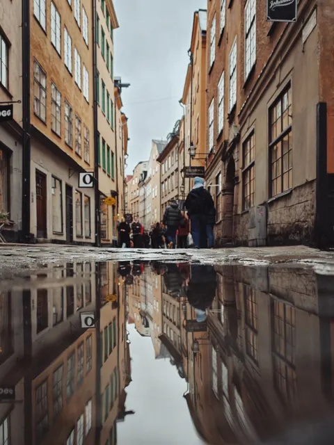 Rain Puddle Phone Wallpaper · rain · 1440×1920