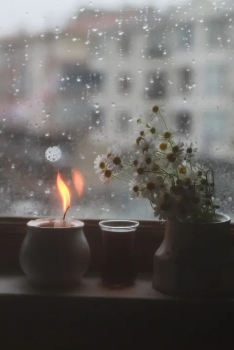 Rain Window Phone Wallpaper · rain · 1440×2159