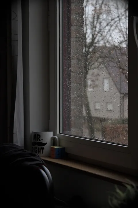 Rain Window Phone Wallpaper · rain · 1440×2163