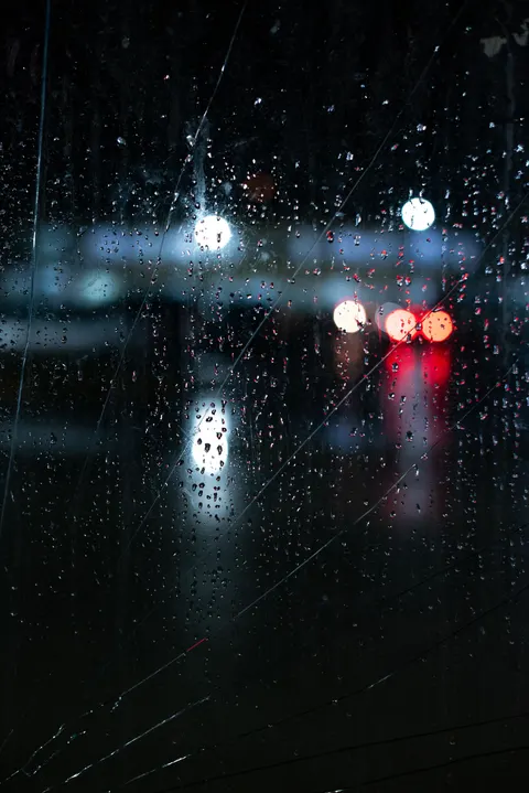 Rain Window Phone Wallpaper · rain · 1440×2157