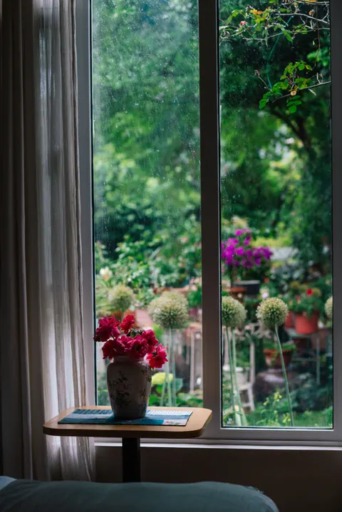 Rain Window Phone Wallpaper · rain · 1440×2159