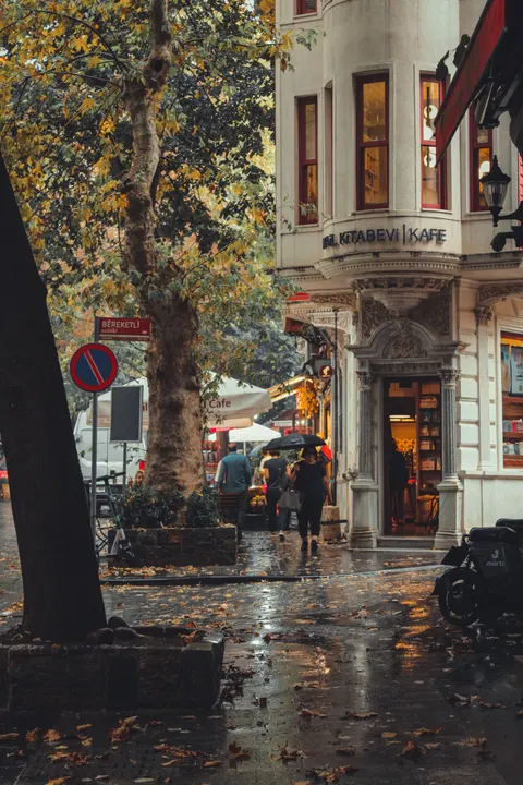 Rain Street Phone Wallpaper · rain · 1440×2160