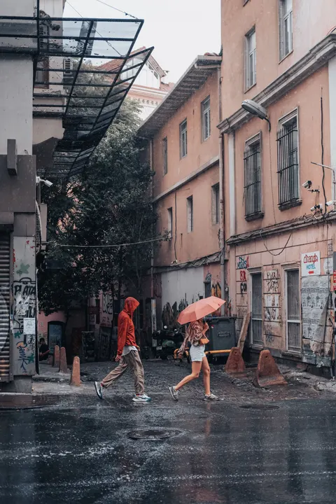 Rain Street Phone Wallpaper · rain · 1440×2160