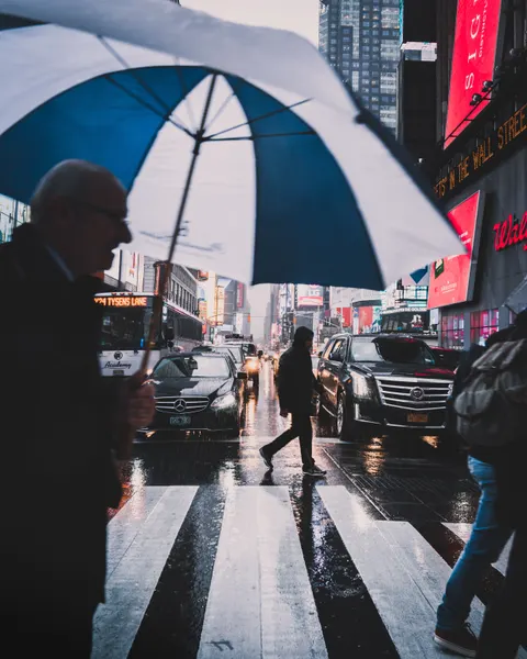 Rain Street Phone Wallpaper · rain · 1440×1800
