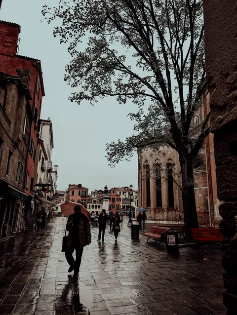 Rain Street Phone Wallpaper · rain · 1440×1913