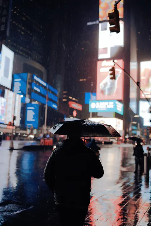 Rain Street Phone Wallpaper · rain · 1440×2160