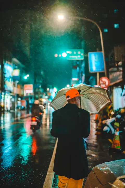 Rain Street Phone Wallpaper · rain · 1440×2160