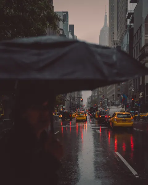 Rain Street Phone Wallpaper · rain · 1440×1800