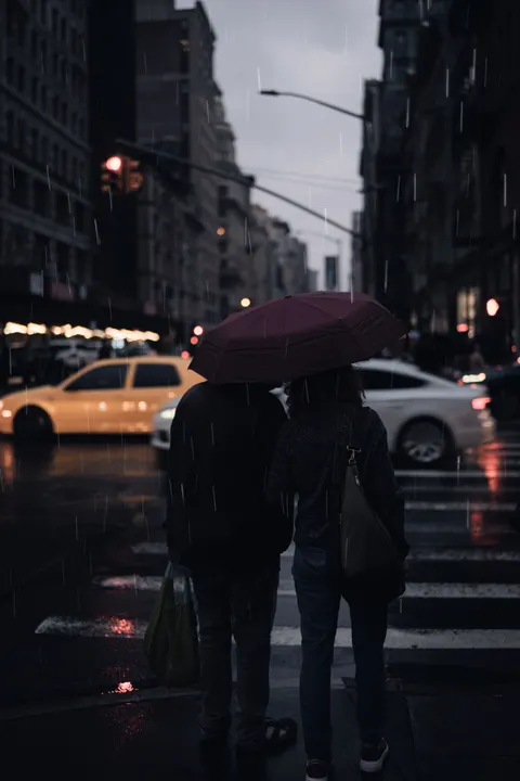 Rain Street Phone Wallpaper · rain · 1440×2160