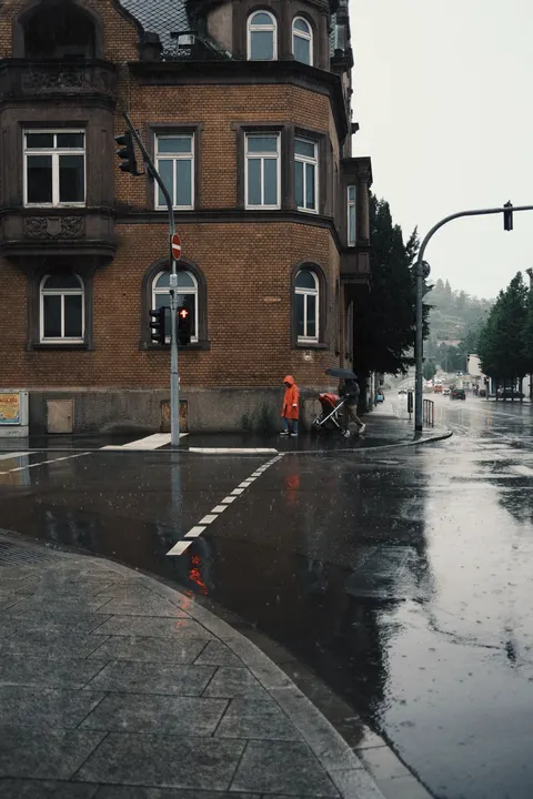 Rain Street Phone Wallpaper · rain · 1440×2160