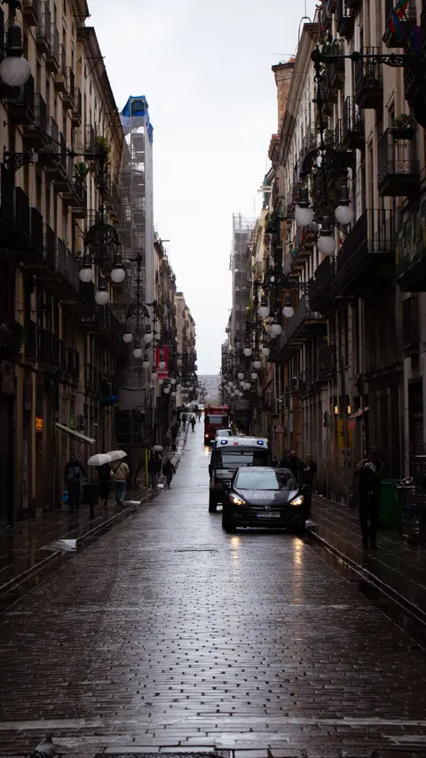 Rain Street Phone Wallpaper · rain · 1440×2560