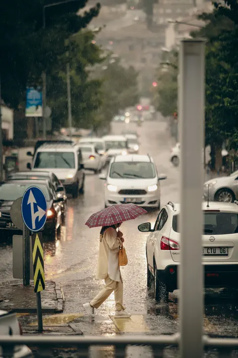 Rain Street Phone Wallpaper · rain · 1440×2160