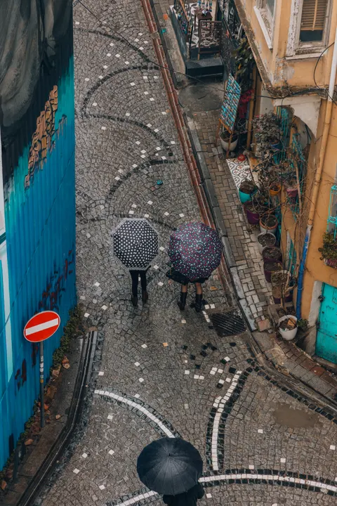 Rain Street Phone Wallpaper · rain · 1440×2159