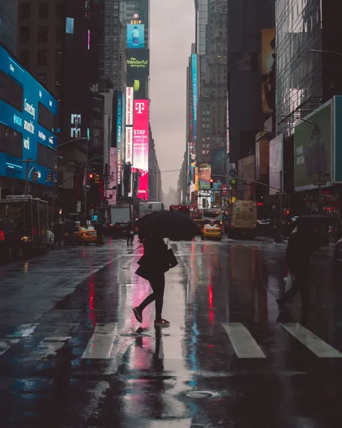 Rain Street Phone Wallpaper · rain · 1440×1800