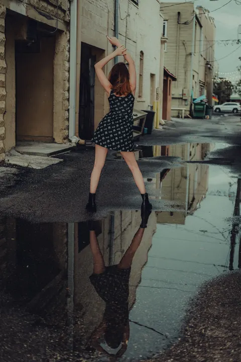 Rain Puddle Phone Wallpaper · rain · 1440×2160