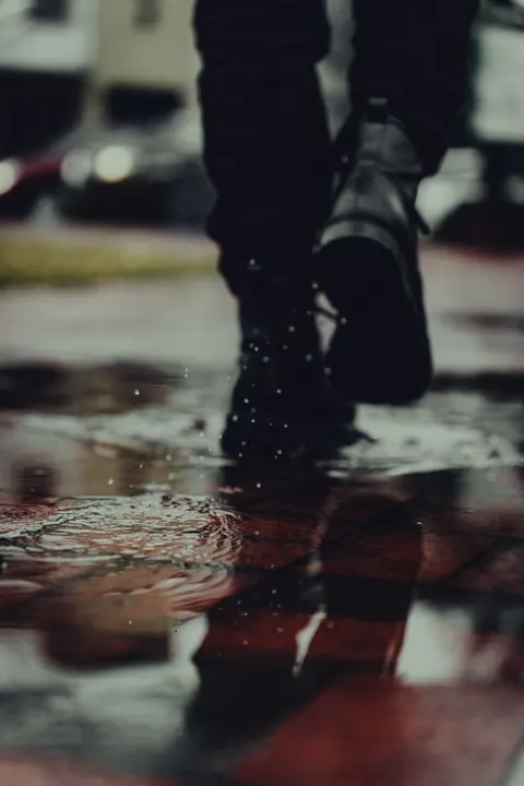 Rain Puddle Phone Wallpaper · rain · 1440×2160
