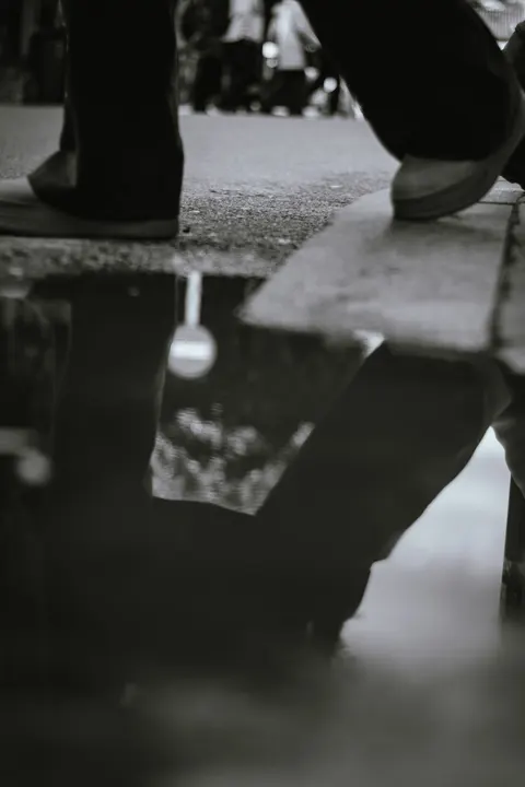 Rain Puddle Phone Wallpaper · rain · 1440×2160