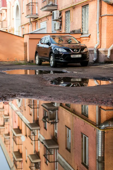 Rain Puddle Phone Wallpaper · rain · 1440×2157