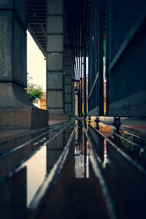 Rain Puddle Phone Wallpaper · rain · 1440×2160