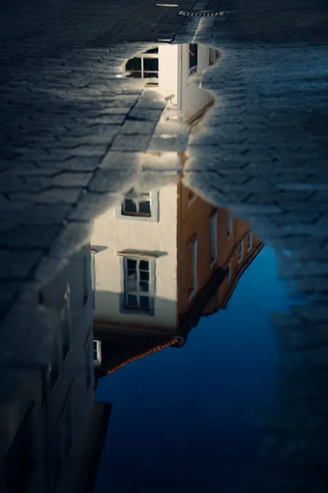 Rain Puddle Phone Wallpaper · rain · 1440×2158
