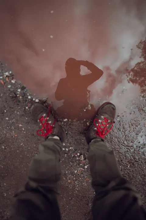 Rain Puddle Phone Wallpaper · rain · 1440×2164