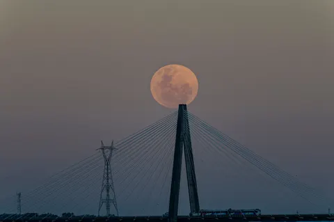 والپیپر ماه کامل با کیفیت 4K · space · 3840×2558