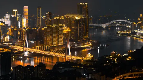야경 스카이라인 4K 배경화면 · city · 3840×2160