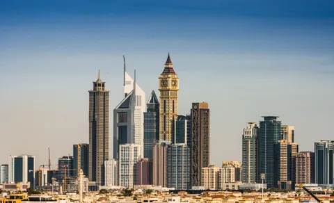 والپیپر خط آسمان دبی با کیفیت 4K · city · 3840×2339