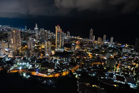 City Skyline at Night 4K Wallpaper · city · 3840×2560