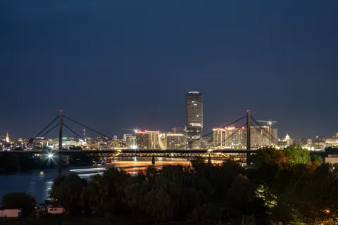 City Skyline at Night 4K Wallpaper · city · 3840×2560